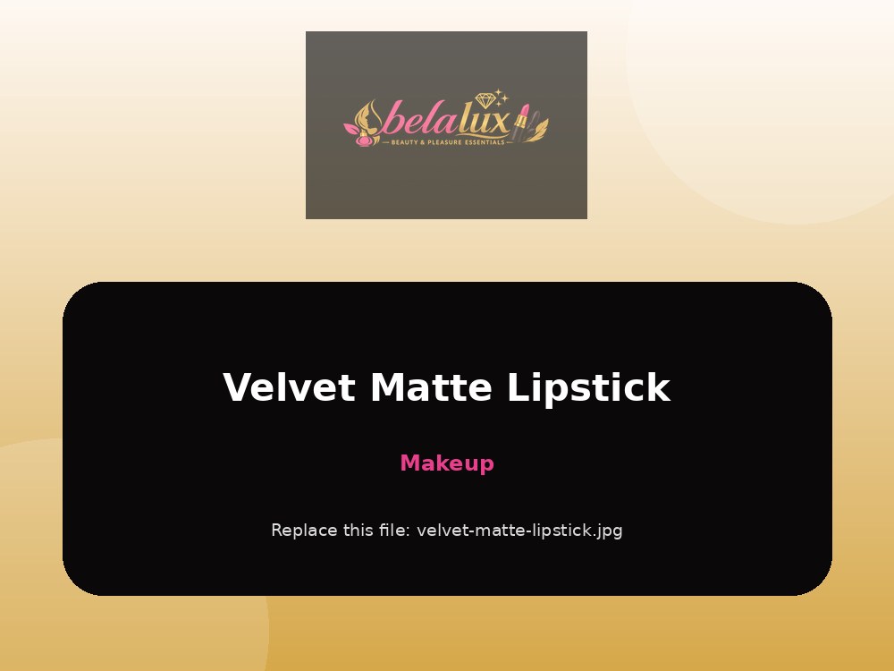 Velvet Matte Lipstick